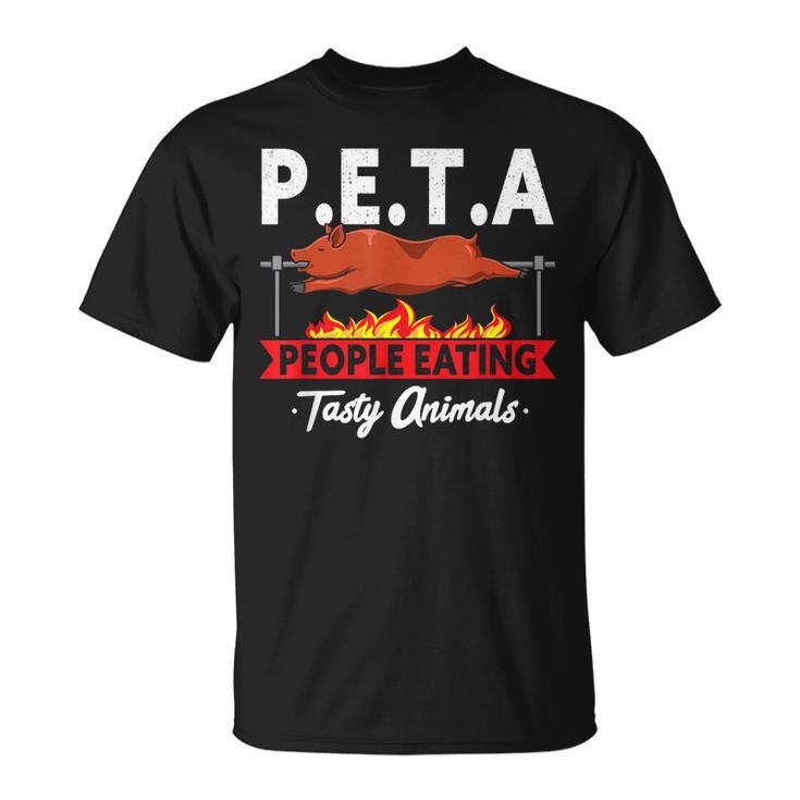 PETA People Eating Tasty Animals Bbq Grill Smoking Meat T-Shirt