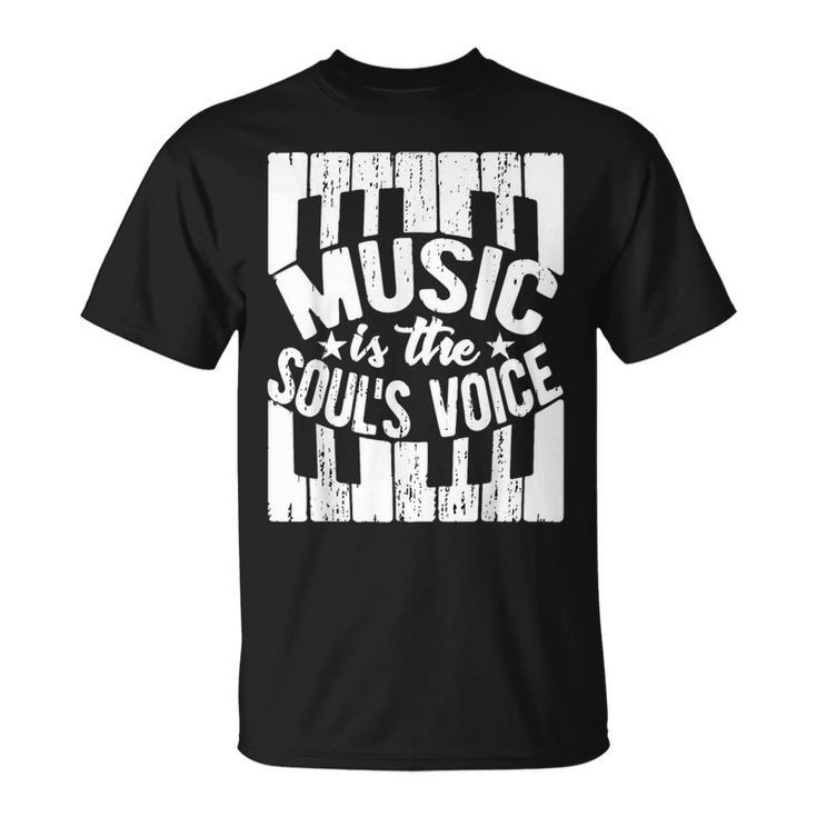Pianist Piano Player For Soul Music Dad Mom T-Shirt