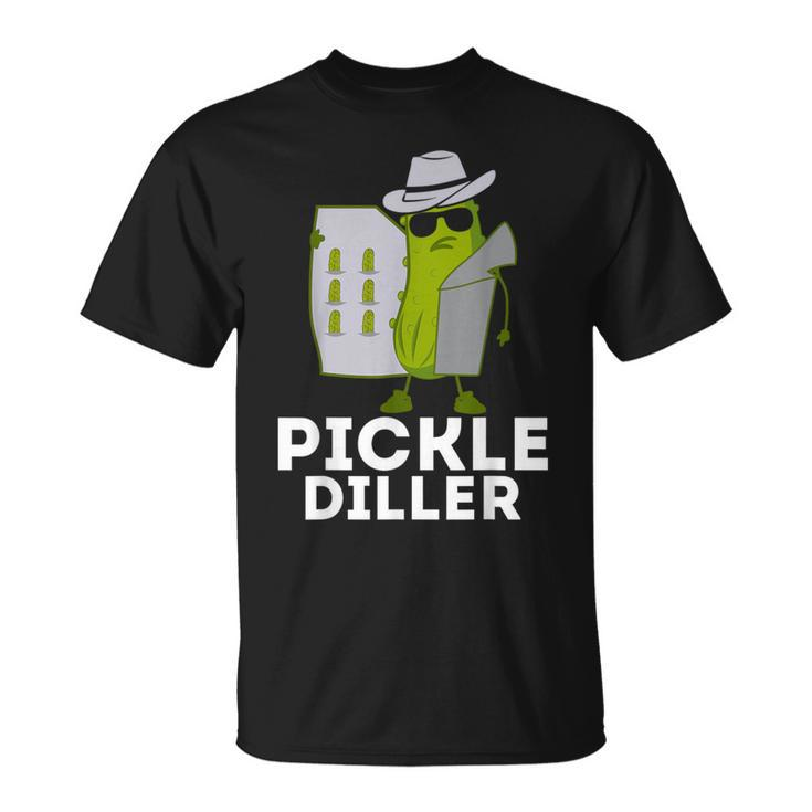Pickle Diller Dill Pickle Pun Pickle Lover Cucumber T-Shirt