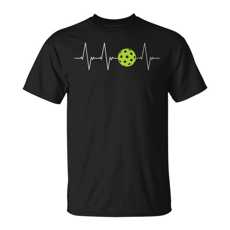 Pickleball W Heartbeat Graphic T T-Shirt