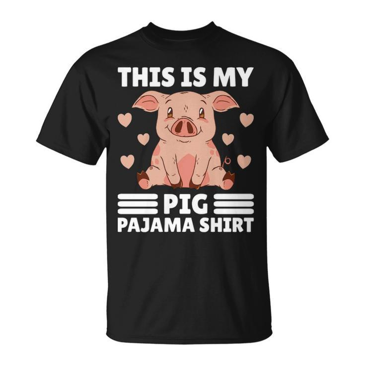 My Pig Pajama Pig Cute Pig Stuff T-Shirt