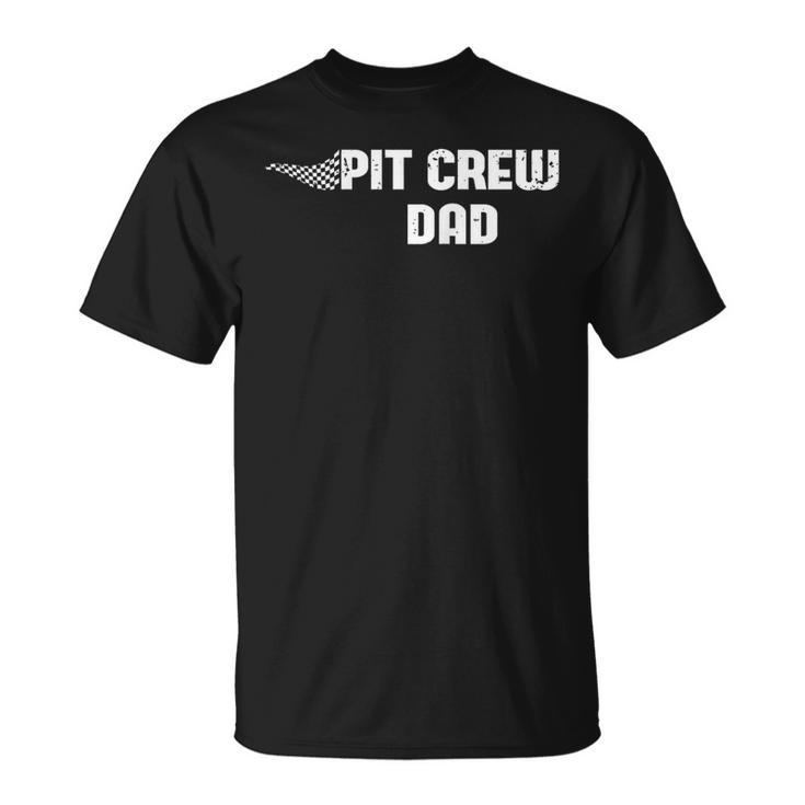 Pit Crew Dad Racing Car Family Matching Birthday Party T-Shirt