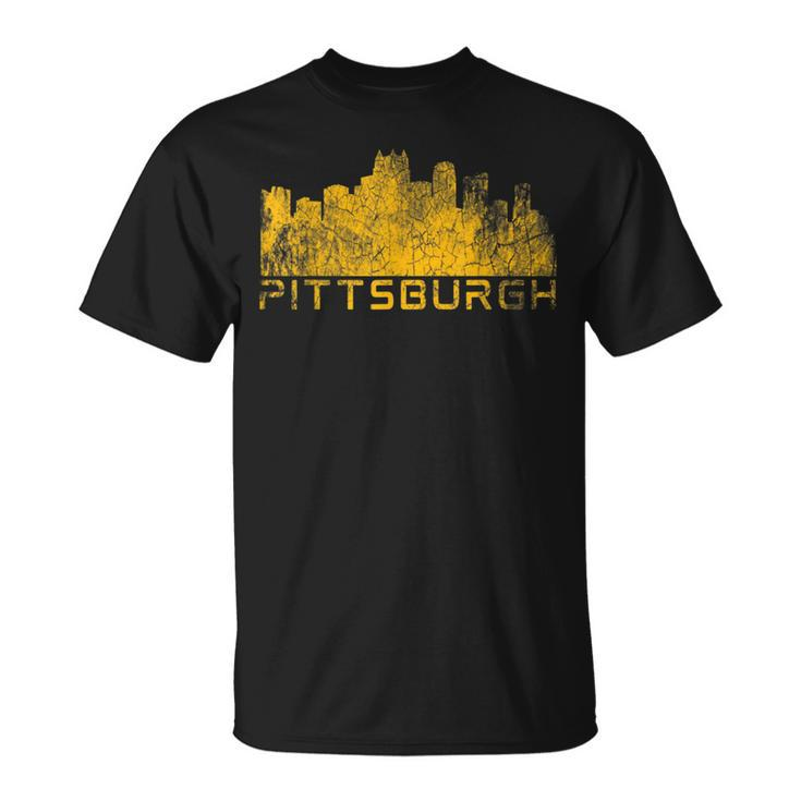 Pittsburgh Sl City Skyline Pennsylvania Pride Vintage T-Shirt