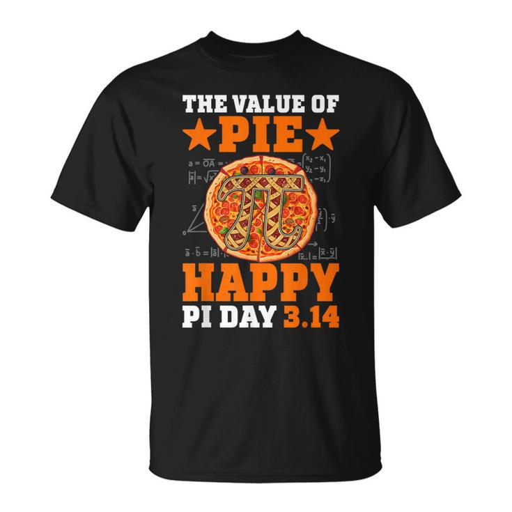 Pizza Math 314 Pi Symbol The Value Of Pie Happy Pi Day T-Shirt