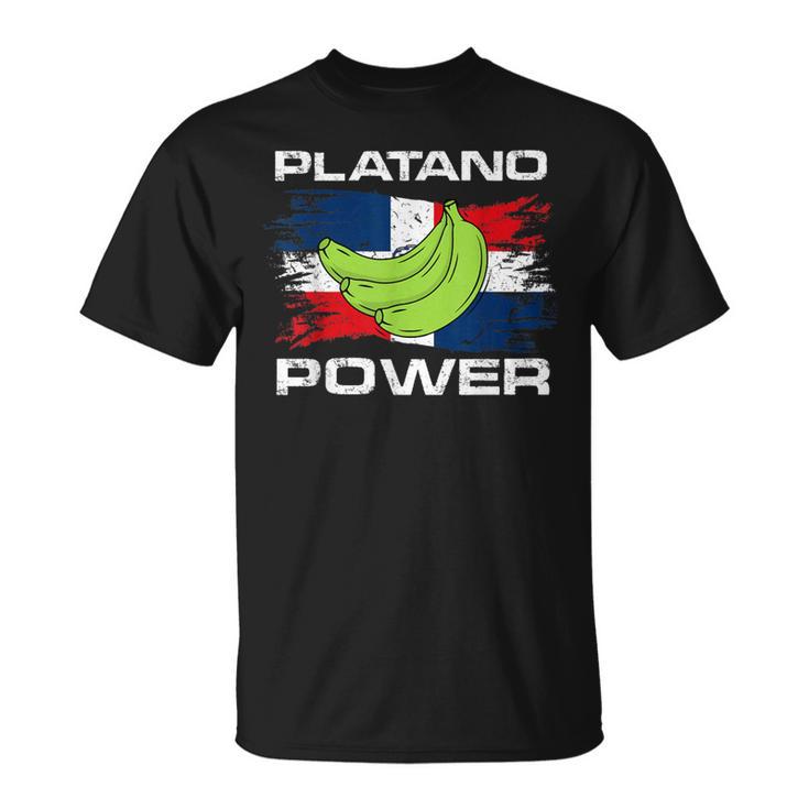 Platano Power Dominican Republic Flag T-Shirt