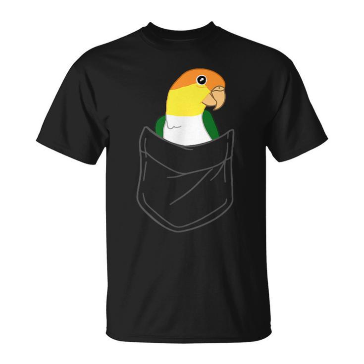 Pocket White Bellied Caique Cute Parrot Birb Memes T-Shirt