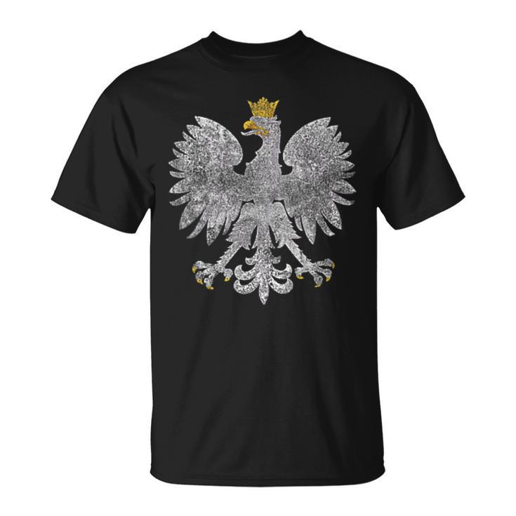 Poland Flag Cool Vintage Polish Eagle Flaga Polska T-Shirt