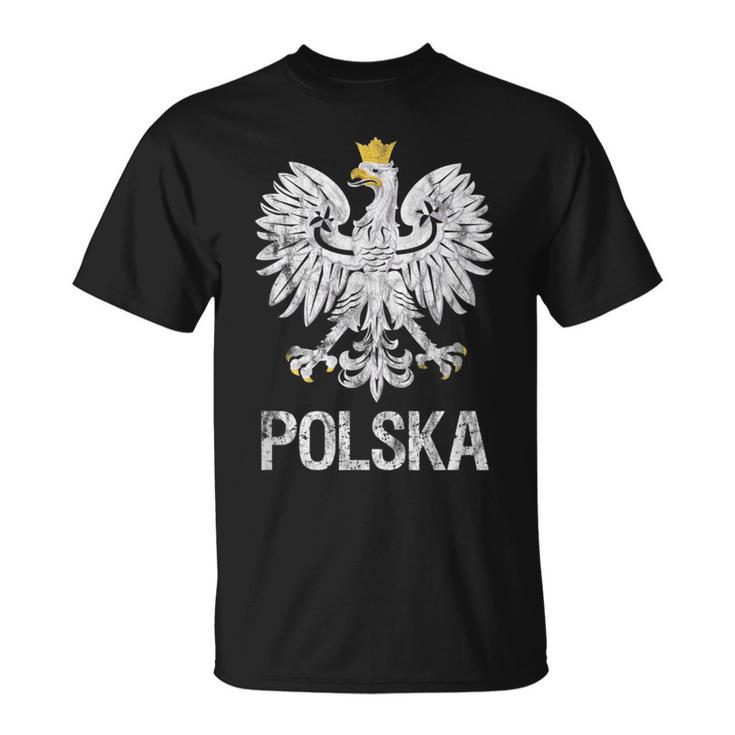 Polska Eagle T Vintage Style Poland Polish Pride T-Shirt