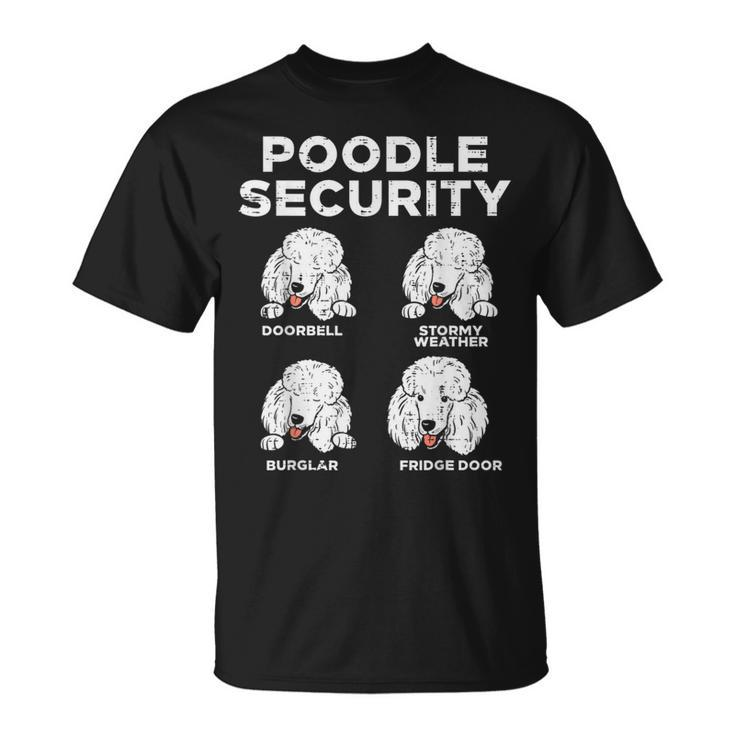 Poodle Security Animal Pet Guard Dog Lover Owner T-Shirt