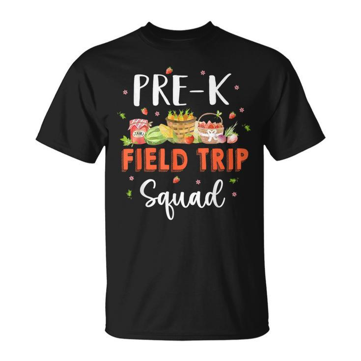 Pre-K Students School Farm Field Trip Squad Matching T-Shirt