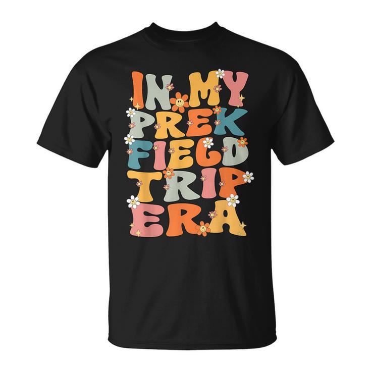 In My Prek Field Trip Era Groovy Prek Field Day 2024 Teacher T-Shirt