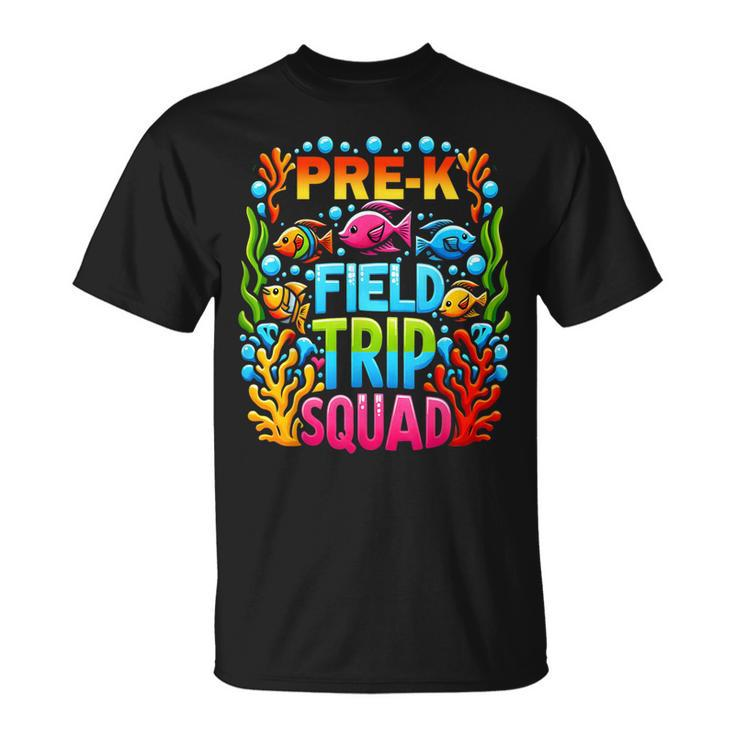 Preschool Aquarium Field Trip Squad Pre-K Preschooler School T-Shirt