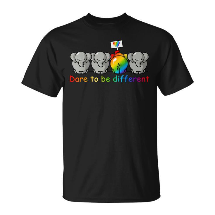 Pride Elephant Lgbt Lesbian Gay T-Shirt