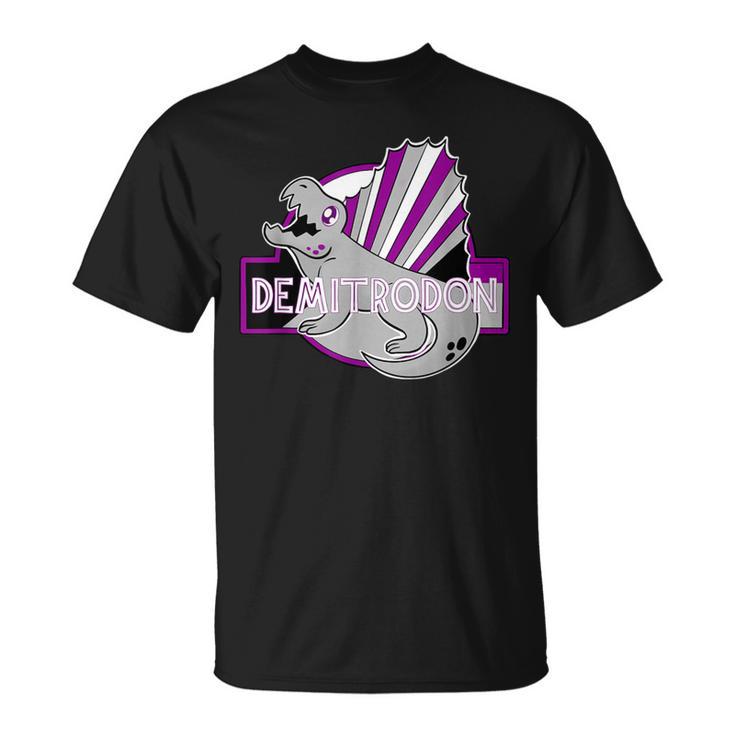 Pride Month Demitrodon Demisexual Flag Demi T-Shirt