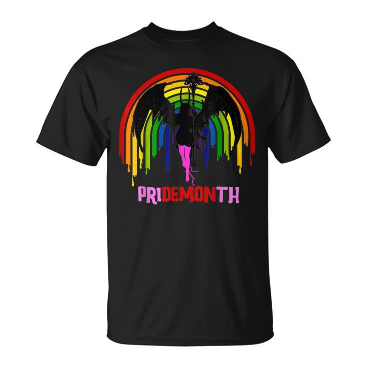 Pride Month Demon Pridemonth Demon Rainbow Cool Lgbt T-Shirt
