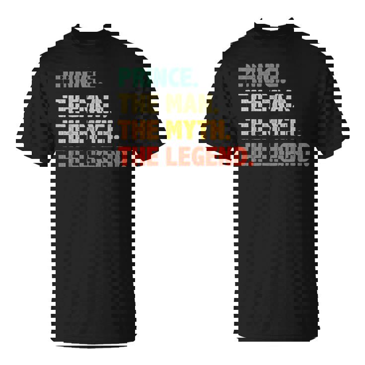 Prince The Man The Myth The Legend Vintage For Prince T-Shirt