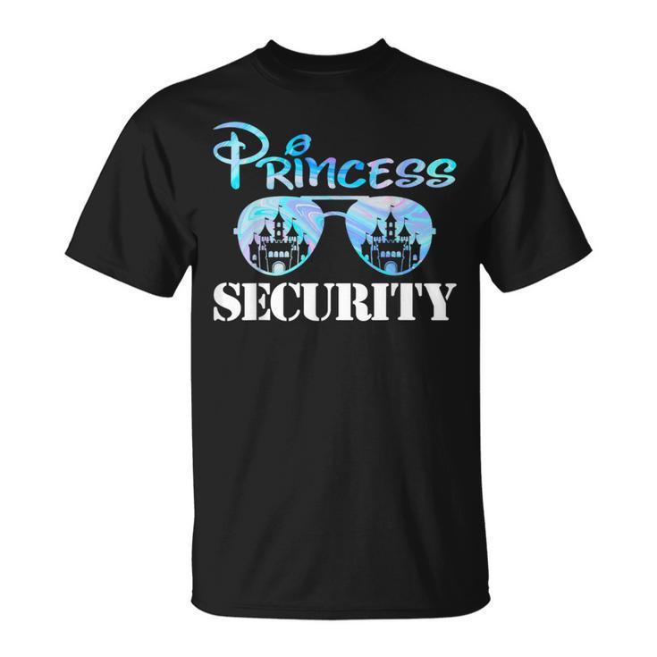 Princess Security Team Dad Mom Birthday Party Family Trip T-Shirt