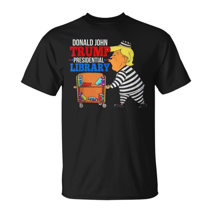 Prison Trump Presidential Library Anti Trump 2022 T-Shirt