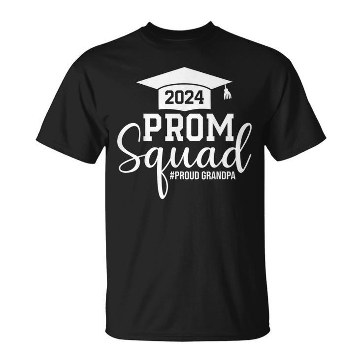Prom Squad 2024 Graduation Prom Class Of 2024 Proud Grandpa T-Shirt