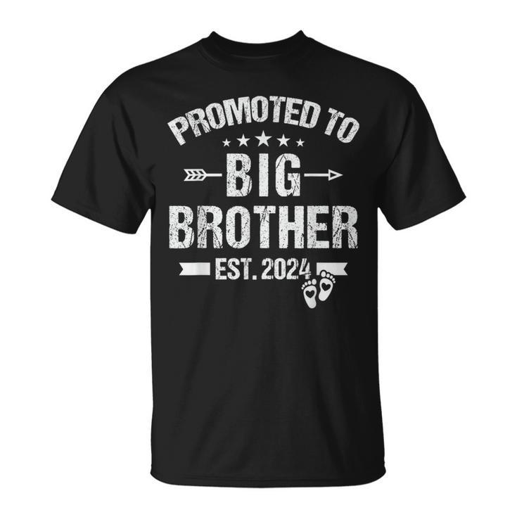 Promoted To Big Brother Est 2024 Bro Est 2024 T-Shirt