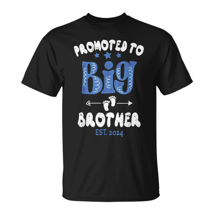 Promoted To Big Brother Est 2024 For Pregnancy Or New Baby T-Shirt