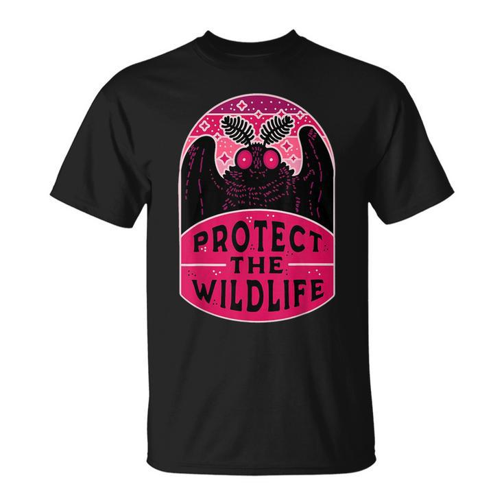 Protect The Wildlife Mothman Vintage Cryptid T-Shirt
