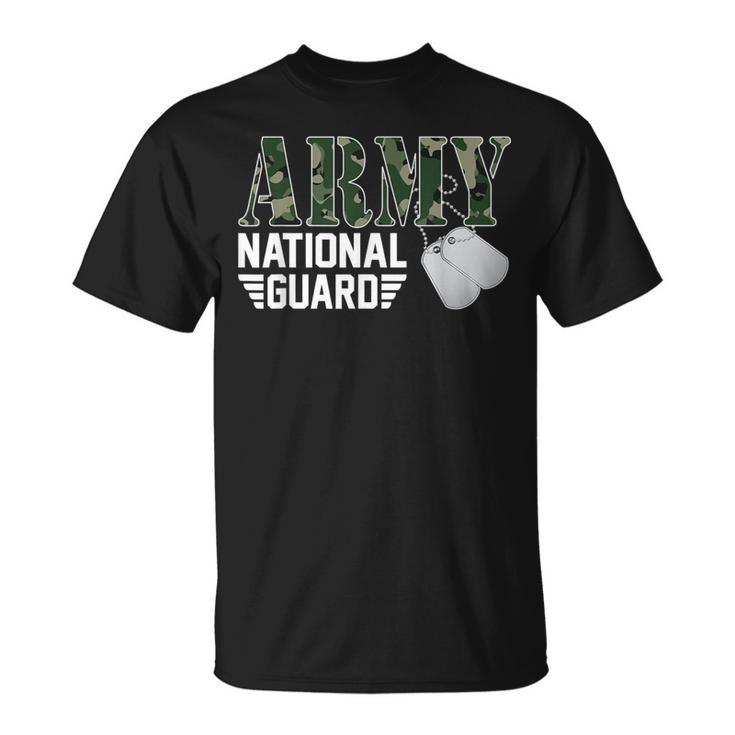Proud Army National Guard Military Family Veteran Army T-Shirt