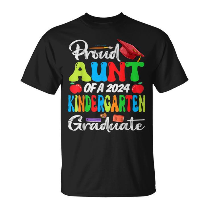 Proud Aunt Of A 2024 Kindergarten Graduate T-Shirt
