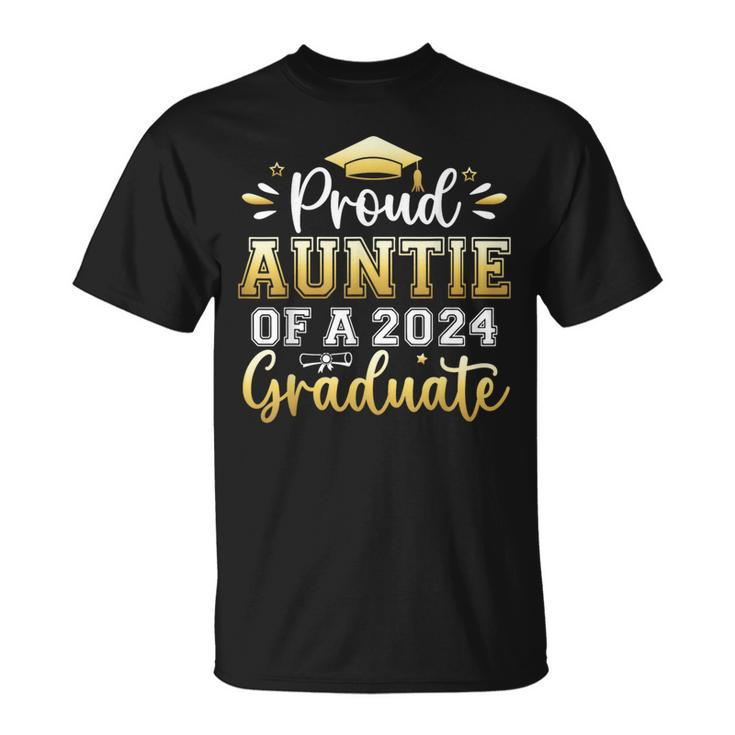 Proud Auntie Of A 2024 Graduate Senior Graduation Women T-Shirt
