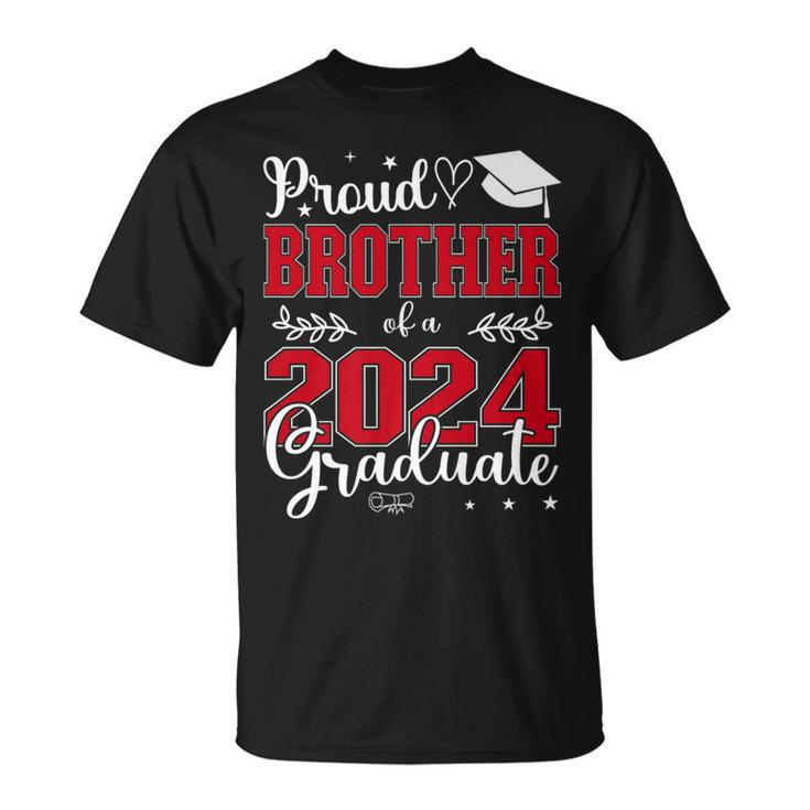 Proud Brother Of A Class Of 2024 Graduate For Graduation T-Shirt