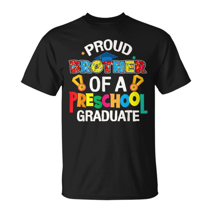 Proud Brother Preschool Graduate Last Day Of School Family T-Shirt