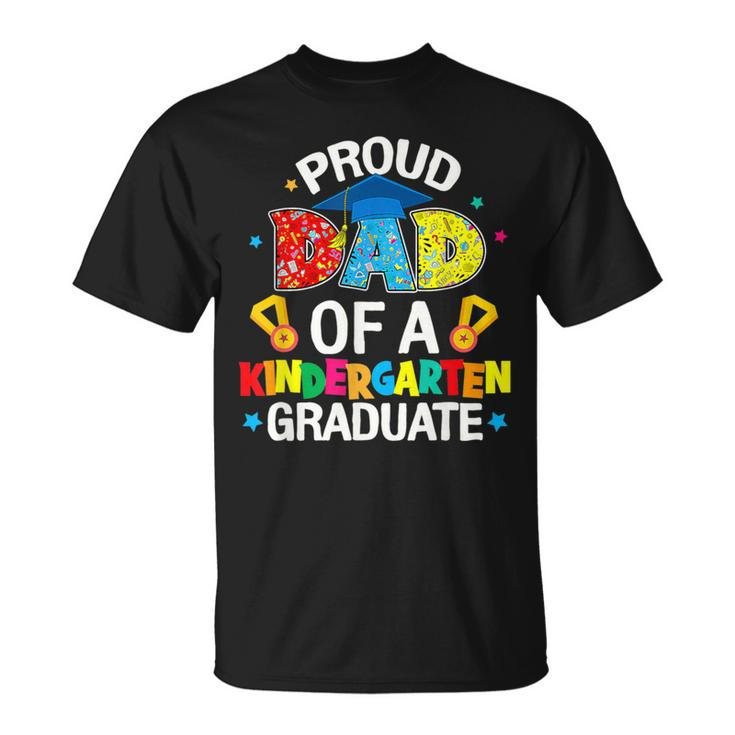 Proud Dad Of A Kindergarten Grad Graduation Family Ing T-Shirt