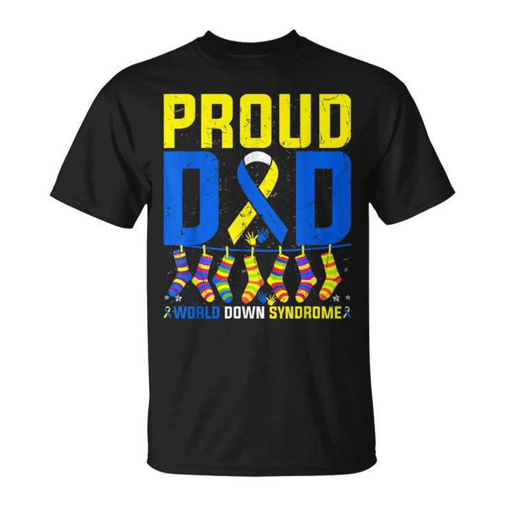 Proud Father World Down Syndrome Dad 2024 T-Shirt
