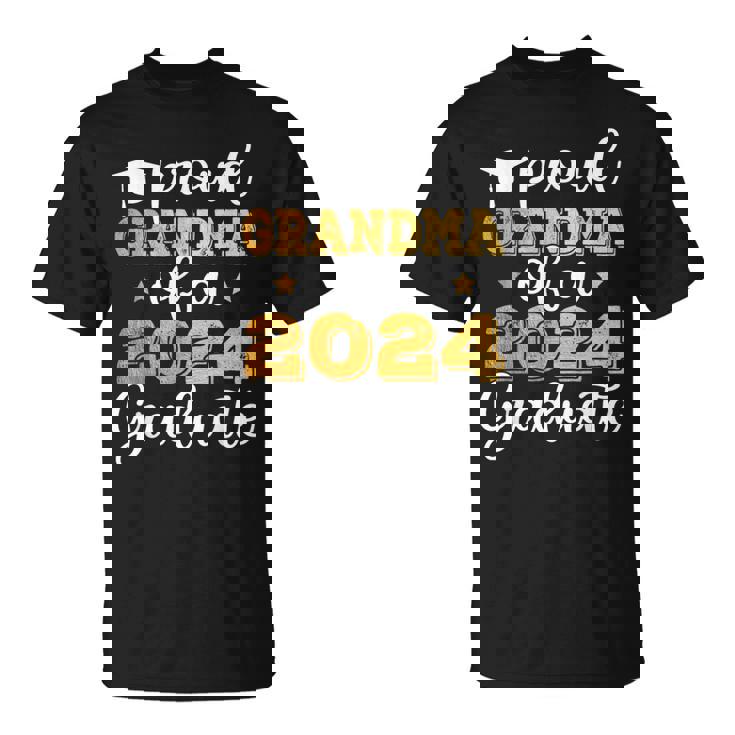 Proud Grandma Of A 2024 Graduate Class Of 2024 Graduation T-Shirt