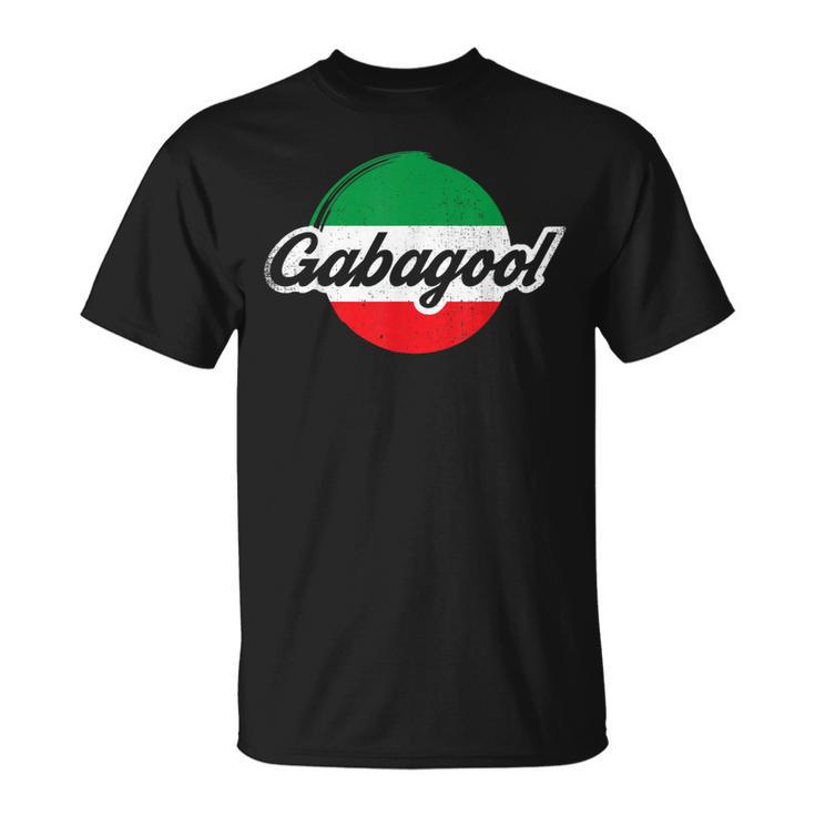 Proud Italian Meat Gabagool Capicola Food Italy Pride Flag T-Shirt