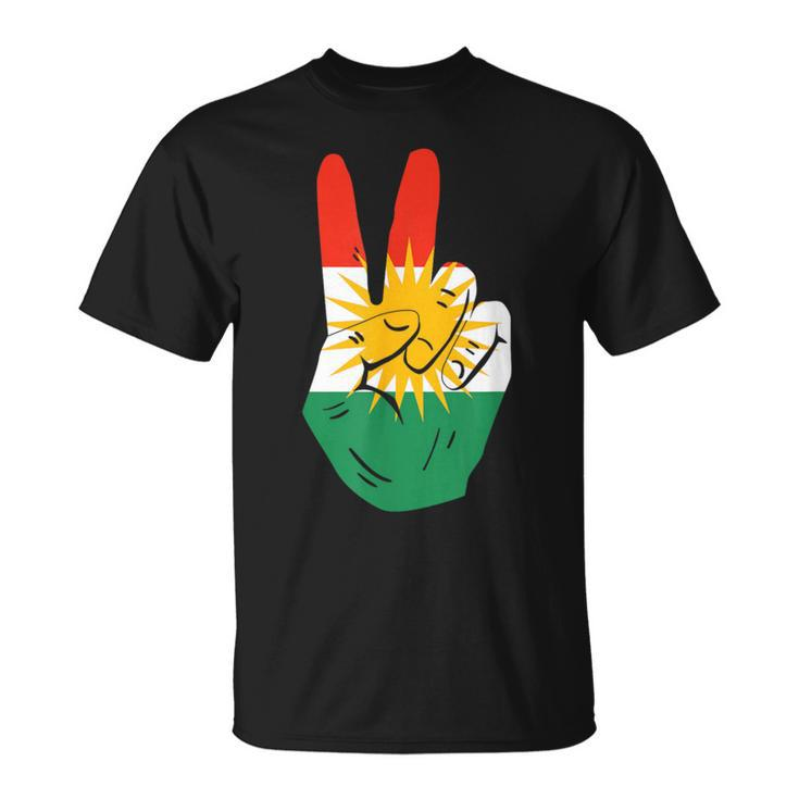 Proud Kurds Kurdistan Kurdische Flagge Peace T-Shirt
