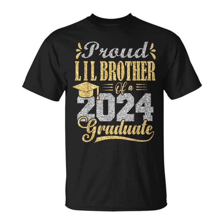Proud Lil Brother Of A 2024 Graduate Graduation Senior 2024 T-Shirt