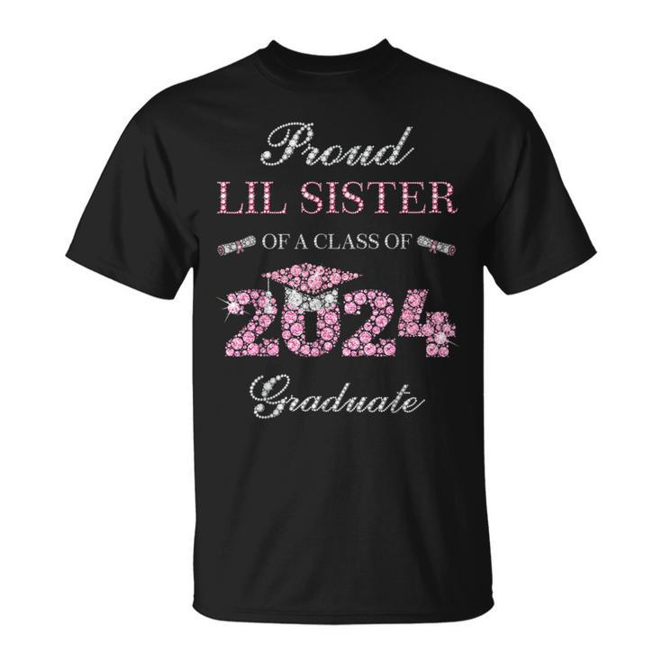 Proud Lil Sister Of A Class Of 2024 Graduate T-Shirt