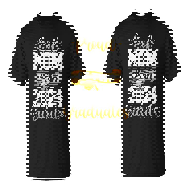 Proud Mom Of Two 2024 Graduates Class Of 2024 T-Shirt