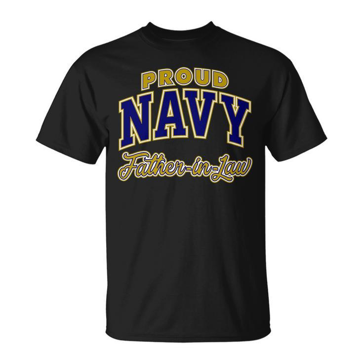Proud Navy Fatherinlaw For Men T-Shirt