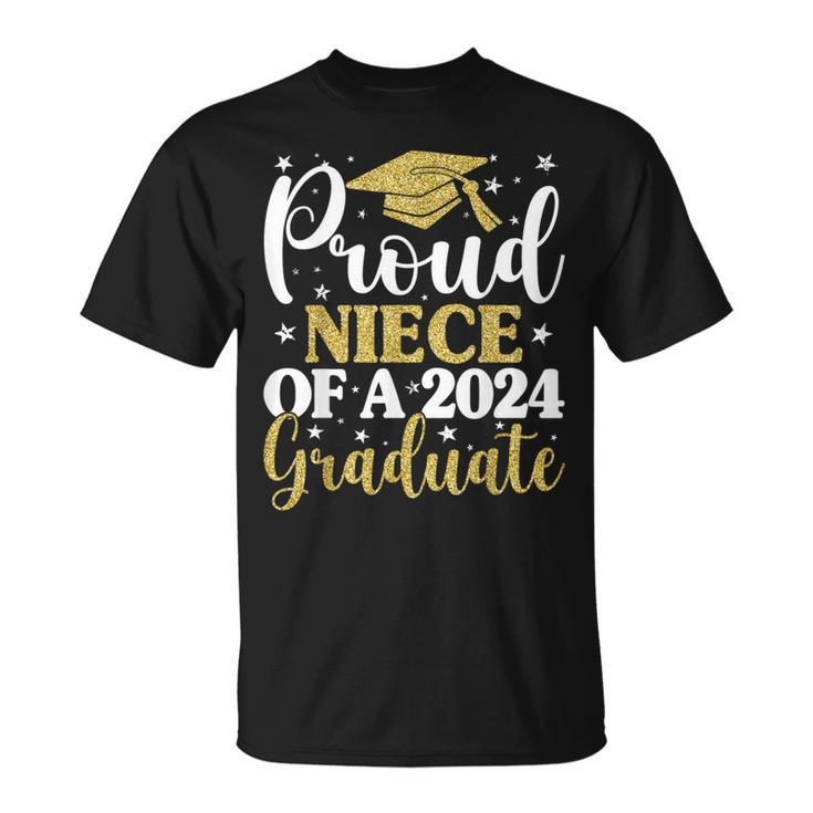 Proud Niece Of A 2024 Graduate Graduation Matching Family T-Shirt