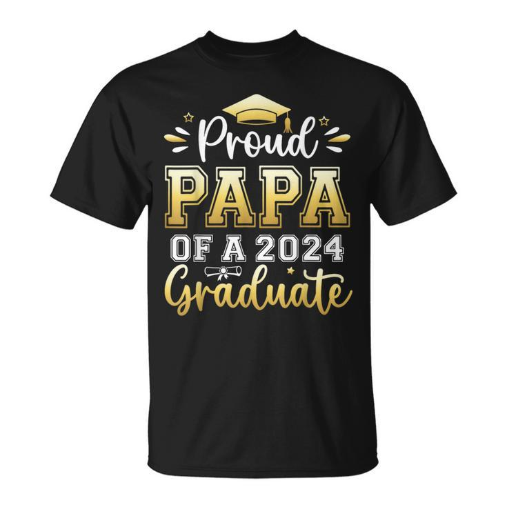 Proud Papa Of A 2024 Graduate Senior Graduation Men T-Shirt