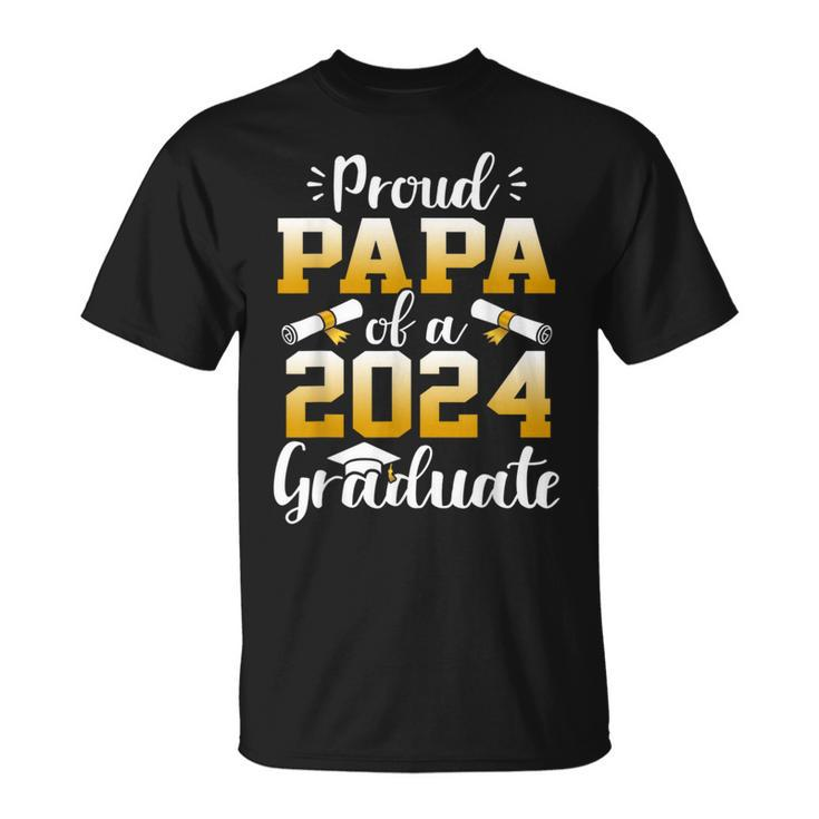 Proud Papa Of A Class Of 2024 Graduate Senior Graduation T-Shirt
