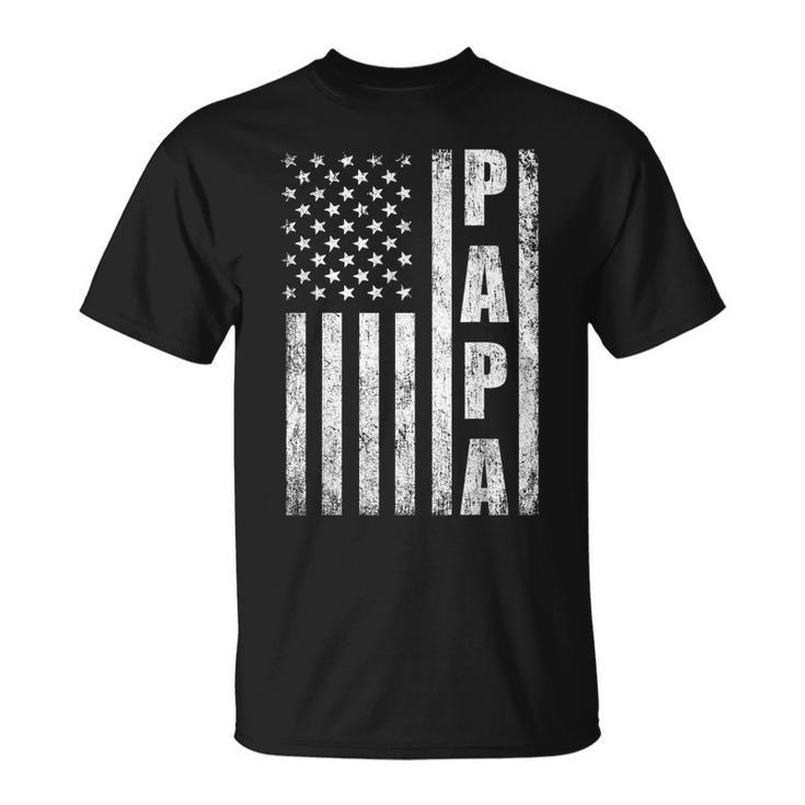 Proud Papa Fathers Day 2021 From Grandchildren T-Shirt