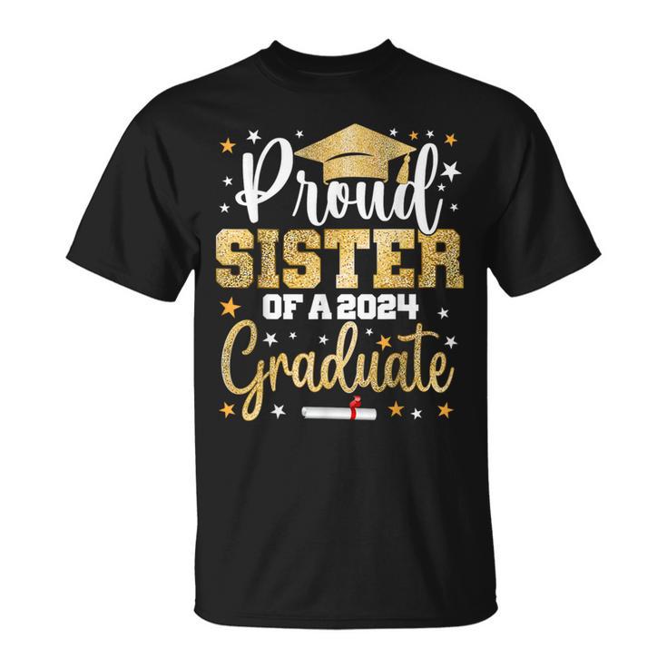 Proud Sister Of A 2024 Graduate Class Senior Graduation T-Shirt