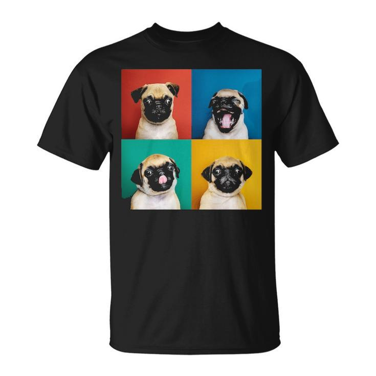 Pug Puppy Portrait Photos Carlino For Dog Lovers T-Shirt