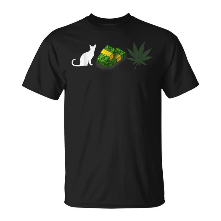 Pussy Money Weed Graphic For 420 Day T-Shirt