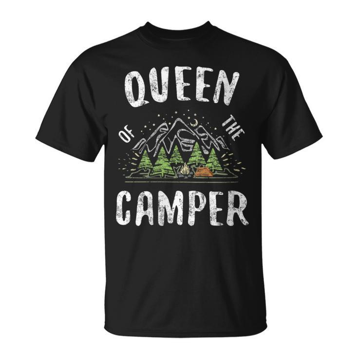 Queen Of The Camper Camping T-Shirt