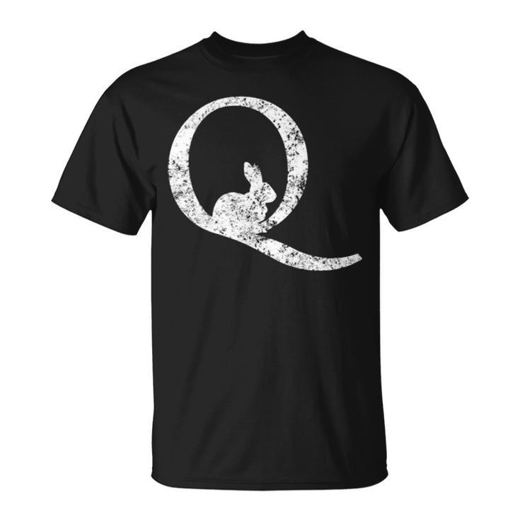 Rabbit Q Deep State Political Trump Patriotic Qanon T-Shirt