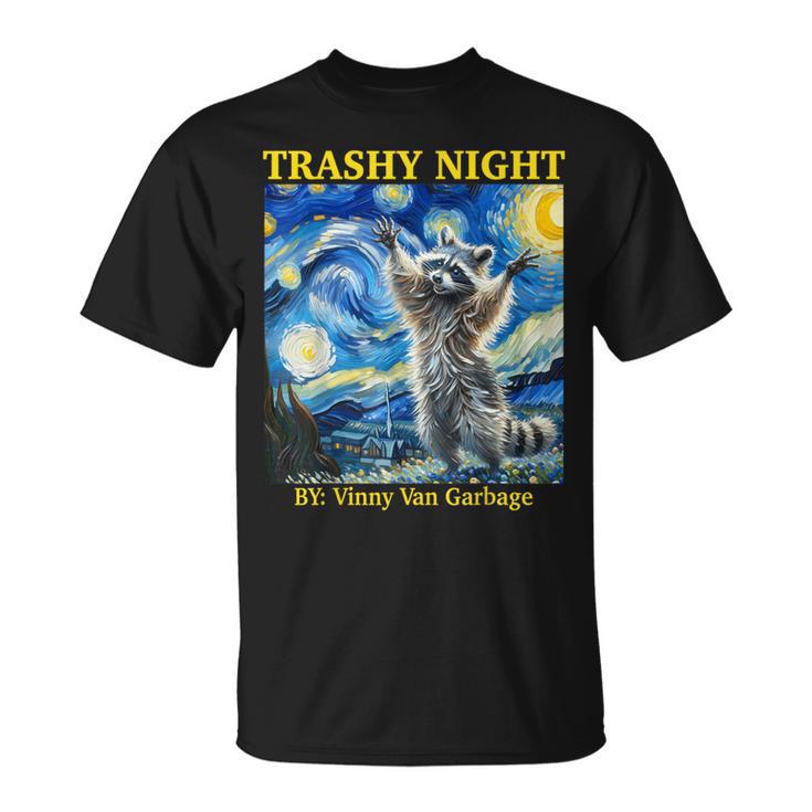 Raccoon Starry Night Van Gogh Racoon For Men Women T-Shirt